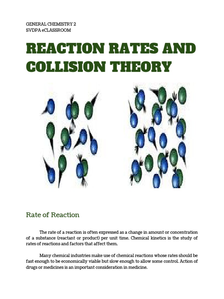 Factors That Affect Chemical Reaction Rates An Analysis of Collision