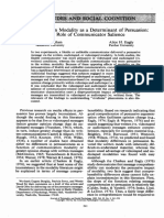 Chaiken y Eagly - Communication Modality As A Determinant of Persuasion The Role of Communicator Salience