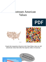 Mainstream American Values