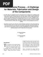 The Ammonia Process - A Challenge For Materials, Fabrication and Design of The Components