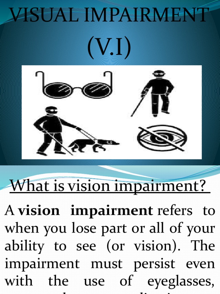 Visual Impairment PDF Visual Impairment Visual Acuity