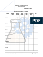 Organic Compounds Name: Program, Year & Section:: Worksheet On General Chemistry