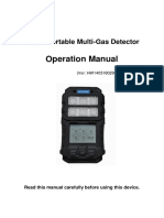 Operation Manual: E6000 Portable Multi-Gas Detector