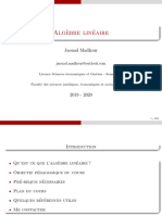 Cours Algebre Lineaire PDF