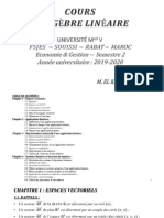 Pr. ELKAMLI Cours D'algèbre Linéaire 2019-2020 PDF