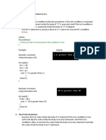 If If If True: Decision and Selection Structures in C++ 1. The IF Statement