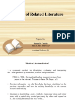 Review of Related Literature: Prepared by