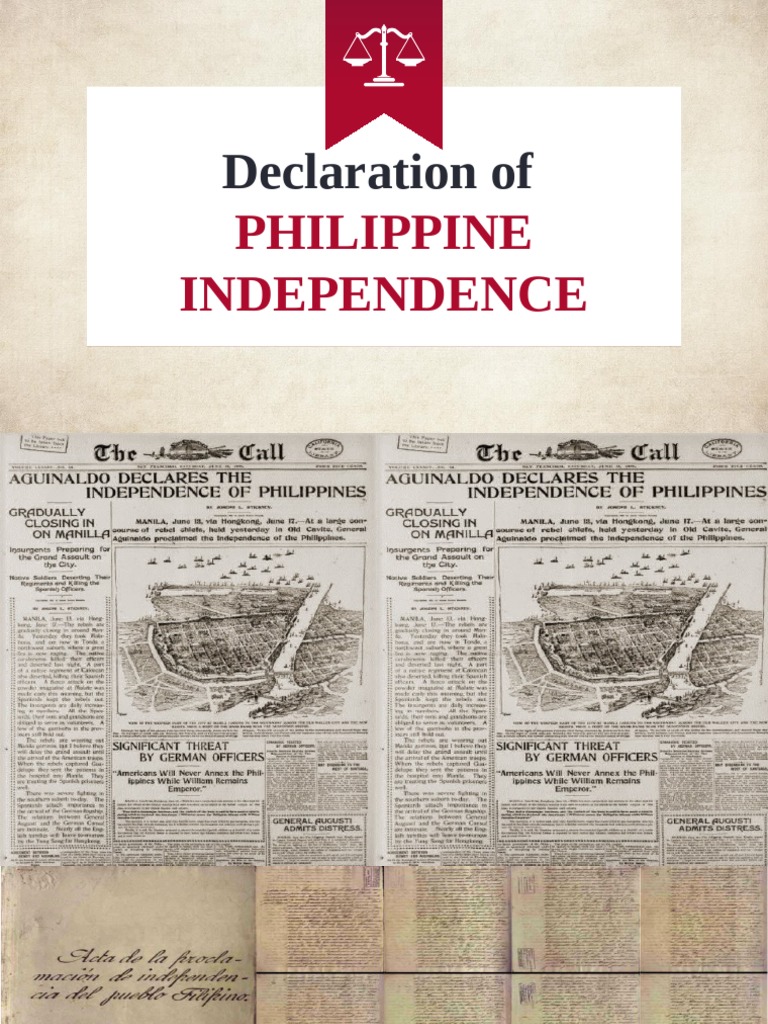 1898 Philippine Declaration of Independence | PDF | Philippines | Unrest