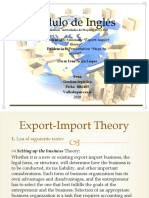 Módulo de Inglés: Evidencia 5: Summary "Export-Import