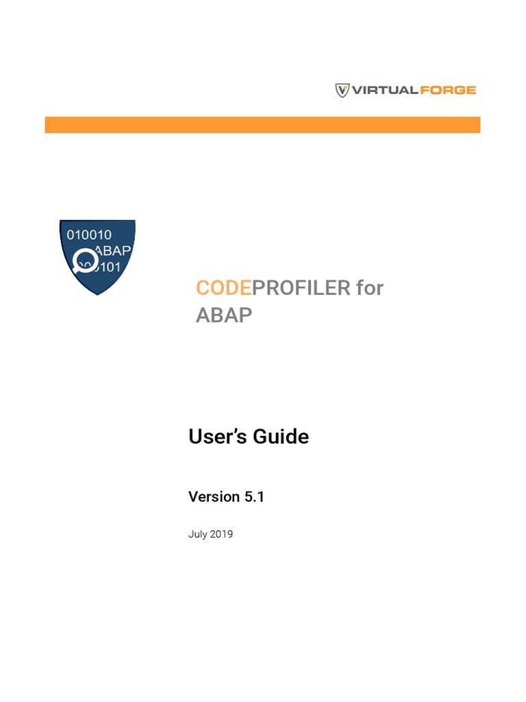 CodeProfiler For ABAP 5.1.0 User Guide | PDF | Databases | Sap Se