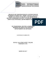 Estudio Informe Diseño Pavimento para Vias PDF