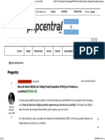 Base de Datos MySQL de Código Postal Argentino (CPA) Por Provincia y Localidad