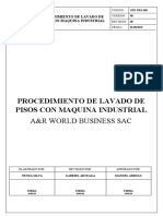 OPE - PRO - 003 - Procedimiento de Lavado de Pisos Con Maquina Industrial