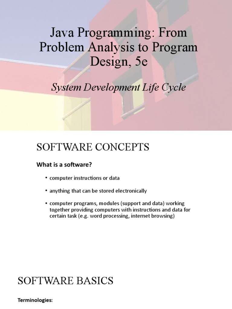 Java Programming: From Problem Analysis To Program Design, 5e | PDF ...