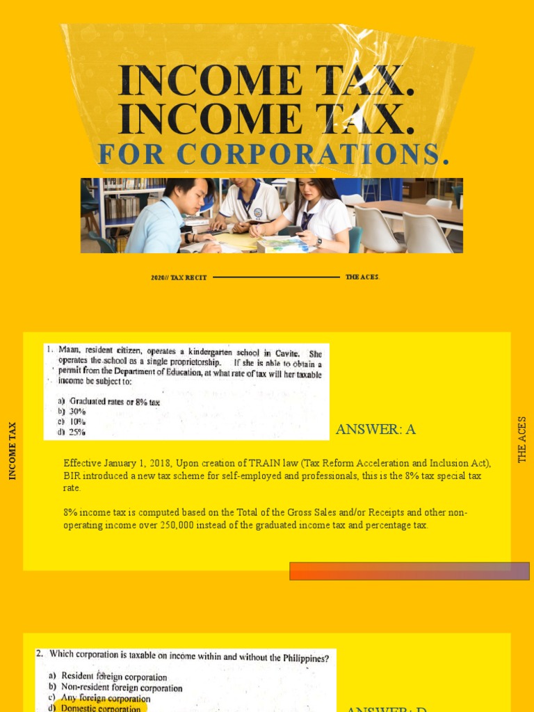 Corporate Income Tax Guidelines 2020 | PDF | Foreign Corporation ...