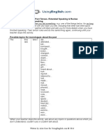 The First Time Last Time Past Tenses Extended Speaking PDF