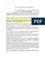 Contrato de Anticres de Vivienda Urbana