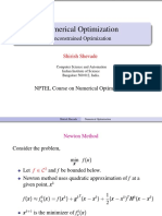 NPTEL Numerical Optimization Methods