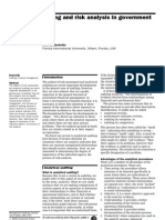 Analytical Auditing and Risk Analysis in Government