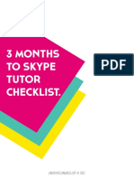 3 Months To Skype Tutor Checklist