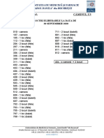 CAMIN U5 Locuri Eliberabile La 30 Septembrie 2020