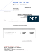 Bordereau de Transmission Décompte 5