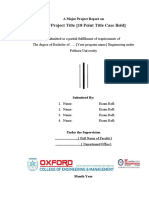 Yourproject Title (18 Point Title Case Bold) : A Major Project Report On