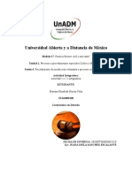 Universidad Abierta y A Distancia de México: Actividad 1 y 2 e Integradora