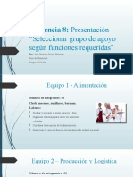 Evidencia 8: Presentación: "Seleccionar Grupo de Apoyo Según Funciones Requeridas"