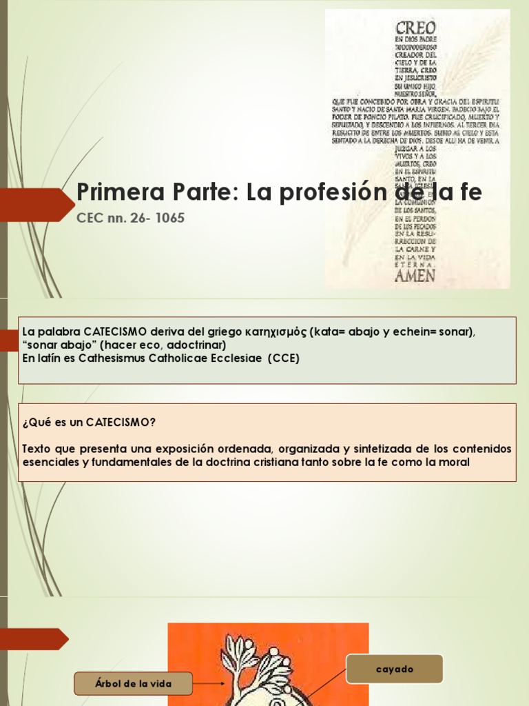 Introducción al Catecismo de la Fe | PDF | Cristo (título) | espíritu Santo