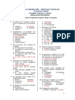 Simulacro Geografía Academia Pre-Militar