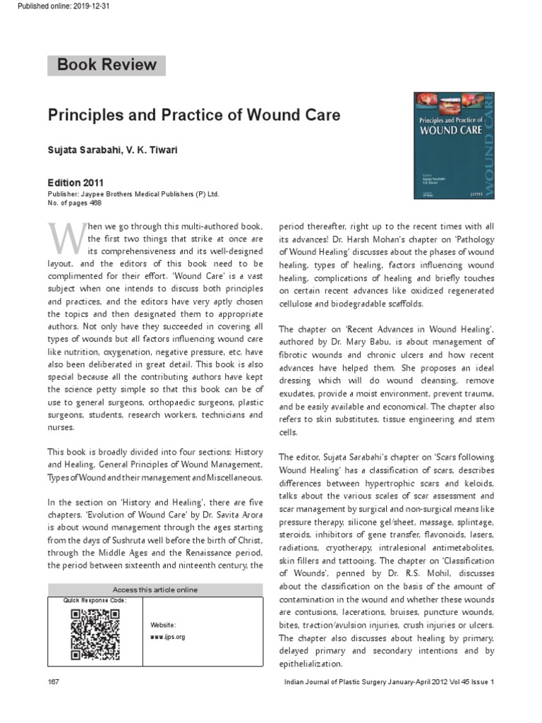Principles and Practice of Wound Care PDF | PDF | Scar | Wound