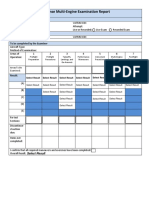 P4 Airline Transport License Multi-Engine Examination Report