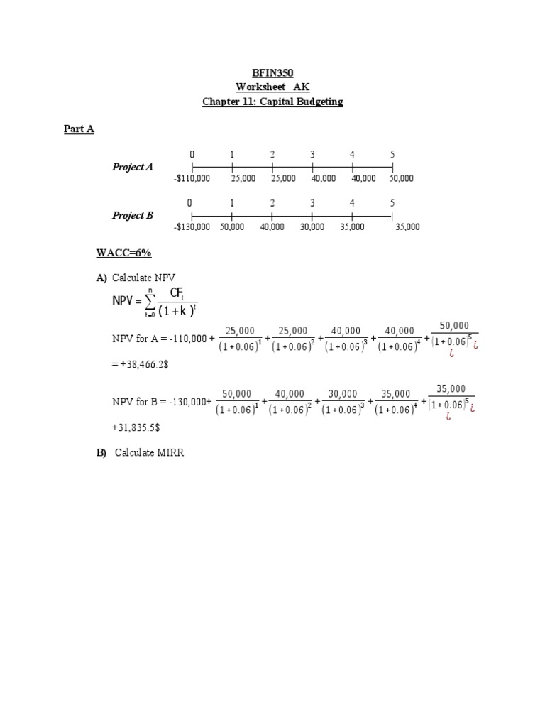 Capital Budgeting Analysis | PDF | Net Present Value | Capital Budgeting