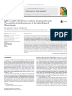 Eight-Year (2007-2014) Trends in Ambient Fine Particulate Matter (PM2.5) and Its Chemical Components in The Capital Region of Alberta, Canada PDF