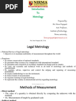 Introduction To Metrology