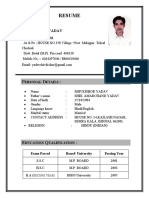 Resume: Shivkishor Yadav Residence Address