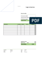 Modelo Nota de Credito Excel