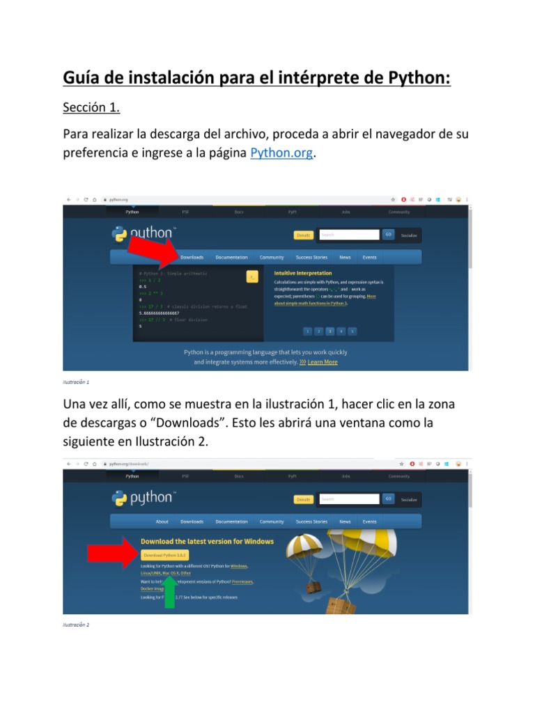 Guía de Instalación para El Intérprete de Python | PDF