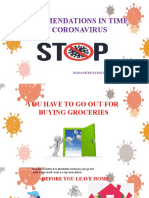 Recommendations in Time of Coronavirus: Diana Patricia Bautista Vargas
