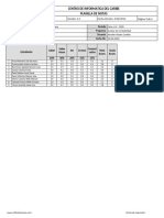 Centro de Informatica Del Caribe Planilla de Notas: Código: DO-FO-060 Versión: 0.1 Fecha Versión: 4/02/2013 Página De2