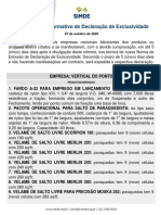 IDE 008/20 Informativo de Declaração de Exclusividade  Vertical do Ponto 07.10.2020