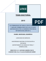 Los Feminicidios de Pareja Efecto Imitación y Análisis Criminológico de Los 30 Casos Sentenciados Por La Audiencia Provincial de Barcelona PDF