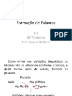 Formação de Palavras I