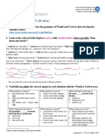 Assignment 3 Would - Used To B1 Level