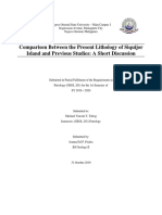 Comparison Between The Present Lithology of Siquijor Island and Previous Studies-A Short Discussion