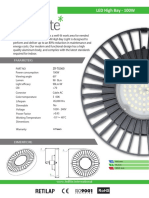 LED High Bay - 100W: Parameters