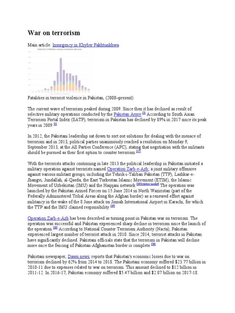 War On Terrorism: Insurgency in Khyber Pakhtunkhwa | PDF | 3rd ...