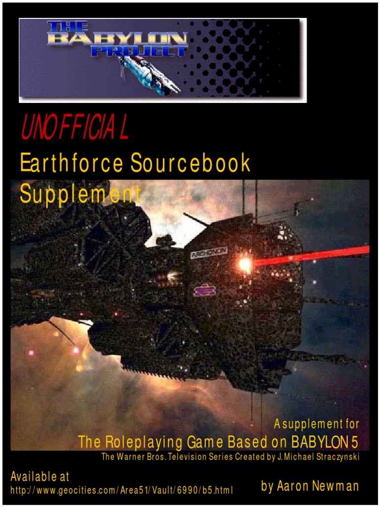 Babylon Project Sourcebook PDF | PDF | Fighter Aircraft | Ships