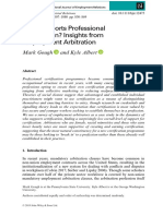 Who Supports Professional Certification? Insights From Employment Arbitration